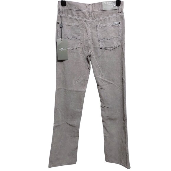 NWT 7 For All Mankind Boy's Gray Corduroy Standard Fit Pants 8 - Picture 2 of 8